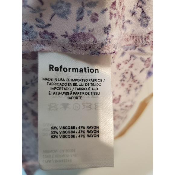 Reformation Calix Dress Viscose Dress Size Medium - Picture 6 of 6